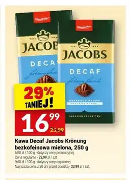 Twój Market Kawa Decaf Jacobs Krönung bezkofeinowa mielona oferta