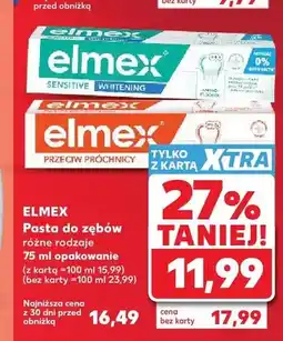 Kaufland Pasta do zębów Elmex Sensitive Whitening oferta