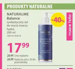 Hebe Synbiotyczny żel do mycia twarzy hydra NATURALME Balance oferta