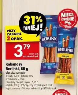 Twój Market Kabanosy Berlinki kurczak oferta