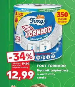 Kaufland Ręcznik papierowy Foxy Tornado 3-warstwowy oferta