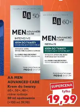 Kaufland Krem do twarzy 60+ AA Men Advanced Care oferta