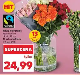 Kaufland Róże Fairtrade dł. ok. 50cm oferta