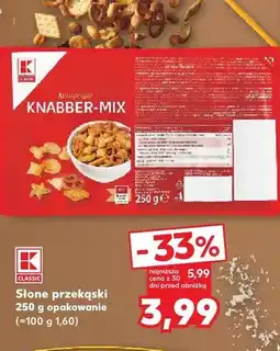Kaufland Słone przekąski K-Classic oferta