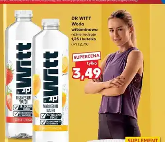 Kaufland Woda witaminowa Dr Witt o smaku truskawkowym oferta