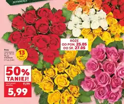 Kaufland Róże dł. ok. 30cm 13-pak oferta