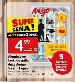 Twój Market Aluminiowe tacki do grilla duże Amigo 5-pak oferta