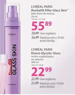 Hebe Lekki krem do twarzy L'Oréal Paris Revitalift Filler Glass Skin oferta