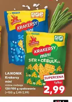 Kaufland Krakersy mini Lajkonik solone oferta