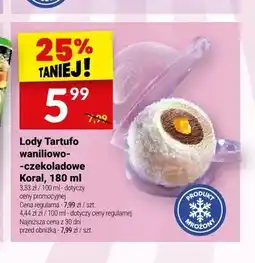 Twój Market Lody Tartufo waniliowo-czekoladowe Koral oferta