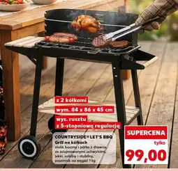 Kaufland Grill na kółkach Countryside Let's BBQ 84x86x45cm oferta