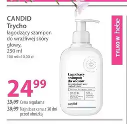 Hebe Szampon łagodzący do wrażliwej skóry głowy CANDID Trycho oferta