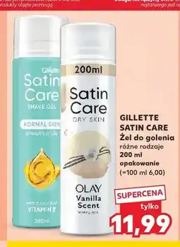 Kaufland Żel do golenia Gillette Satin Care Normal Skin oferta