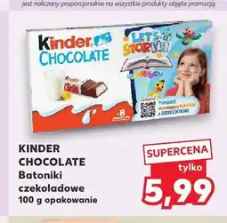 Kaufland Batoniki czekoladowe KINDER CHOCOLATE oferta