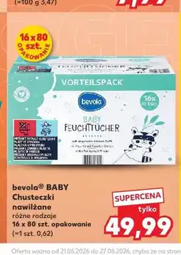 Kaufland Chusteczki nawilżane bevola BABY 16-pak oferta