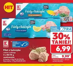 Kaufland Filet z tuńczyka w oleju słonecznikowym K-Classic oferta