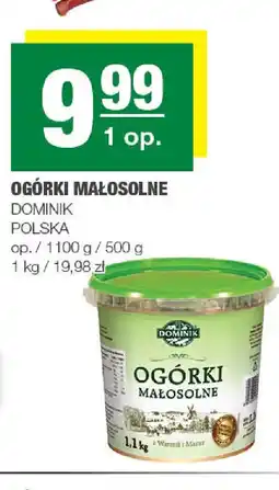EuroSPAR Dominik Ogórki małosolne oferta