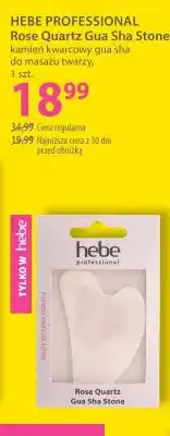 Hebe Kamień kwarcowy gua sha do masażu twarzy HEBE PROFESSIONAL Rose Quartz Gua Sha Stone oferta