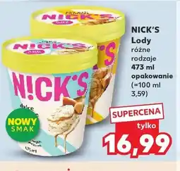 Kaufland Lody NICK'S oferta