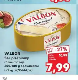 Kaufland Ser pleśniowy Valbon Camembert klasyczny oferta