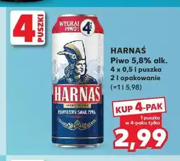 Kaufland Piwo Harnaś 5,8% alk. 4-pak oferta