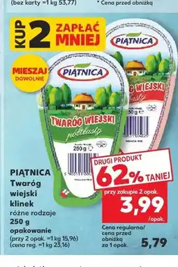 Kaufland Twaróg wiejski klinek Piątnica półtłusty oferta