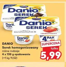Kaufland Serek homogenizowany Danio waniliowy 4-pak oferta