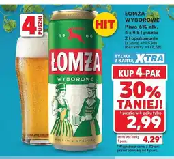 Kaufland Piwo Łomża Wyborowe 6% alk. 4-pak oferta