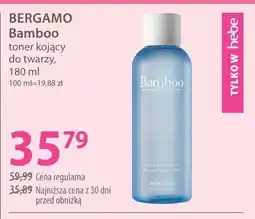 Hebe Toner kojący do twarzy BERGAMO Bamboo oferta