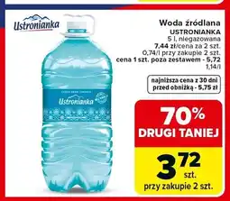 Carrefour Woda źródlana niegazowana Ustronianka oferta