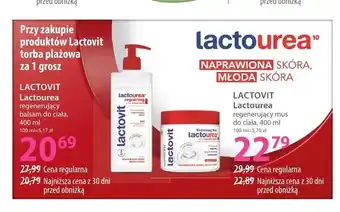 Hebe Regenerujący mus do ciała Lactovit Lactourea oferta
