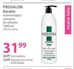 Hebe Szampon do włosów wzmacniający PROSALON Keratin oferta
