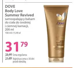 Hebe Samoopalający balsam do ciała do średniej i ciemnej karnacji DOVE Body Love Summer Revived oferta