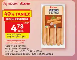Auchan Parówki z szynki Auchan oferta