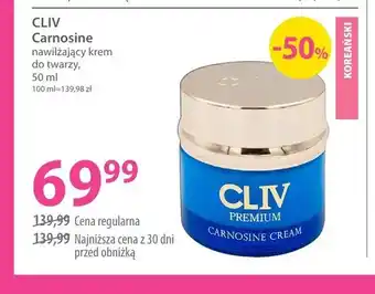 Hebe Nawilżający krem do twarzy Cliv Carnosine oferta