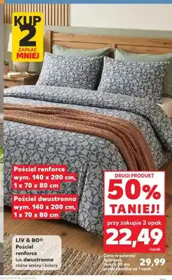 Kaufland Pościel renforce LIV & BO 140x200cm 1x70x80cm oferta