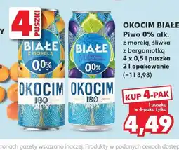 Kaufland Piwo bezalkoholowe Okocim Białe z morelą 4-pak oferta