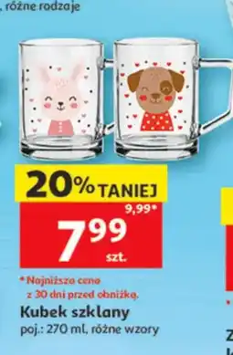 Auchan Kubek szklany oferta