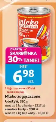 Auchan Mleko zagęszczone słodzone Gostyń oferta