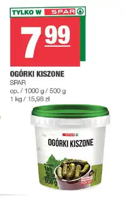 EuroSPAR Spar Ogórki kiszone oferta