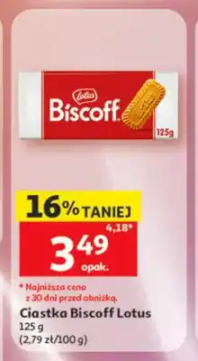 Auchan Ciastka Biscoff Lotus oferta