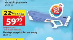 Auchan Elektryczny pistolet na wodę ONE TWO FUN dł. 45cm oferta