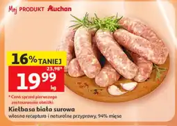 Auchan Kiełbasa biała surowa Auchan oferta