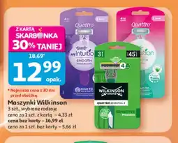 Auchan Maszynki Wilkinson Quattro Smooth Violet Blooms oferta