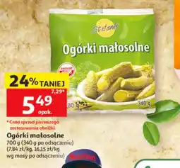 Auchan Ogórki małosolne Stefanek oferta