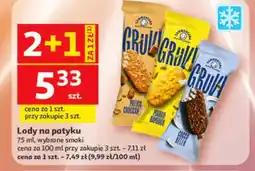 Auchan Lody na patyku Gruvi oferta