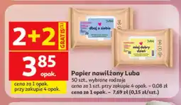Auchan Papier nawilżany Luba oferta