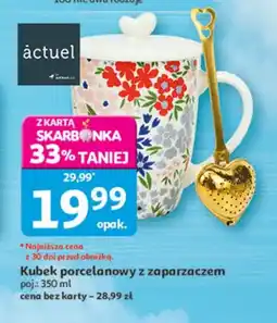Auchan Kubek porcelanowy z zaparzaczem oferta