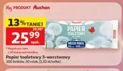 Auchan Papier toaletowy 3-warstwowy Auchan oferta