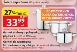 Auchan Garnek stalowy z pokrywką oferta